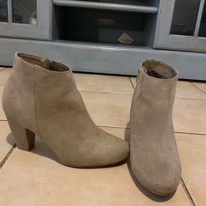 Express Tan Ankle Booties